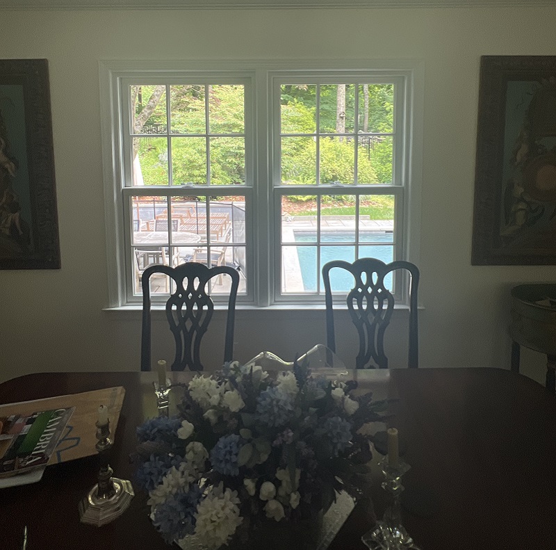 Double Hung WIndows separated by Mullions